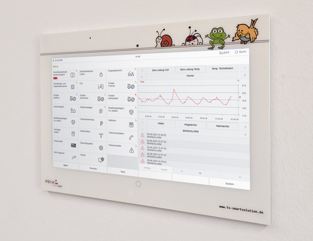 Gebäudesteuerung smarthome KNX Touchpanel